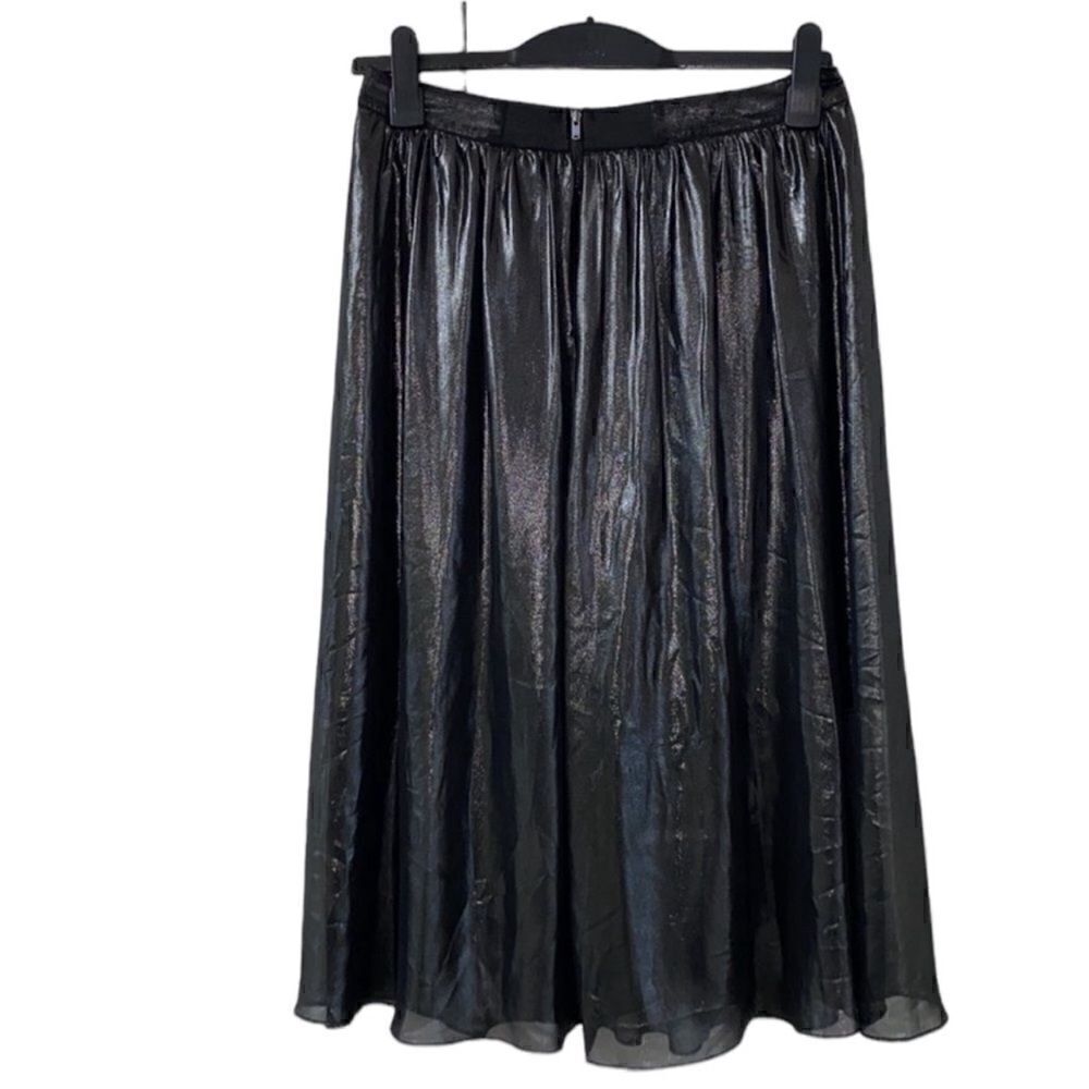 Worthington Black Metallic MIDI Skirt(Size 6)
